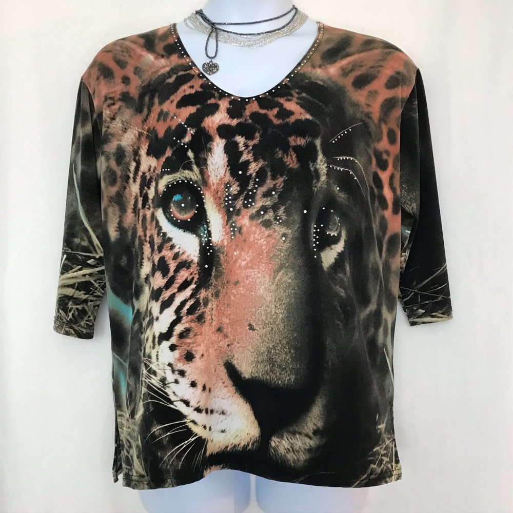 ♦️Plus Size Valentina Animal Print 1X